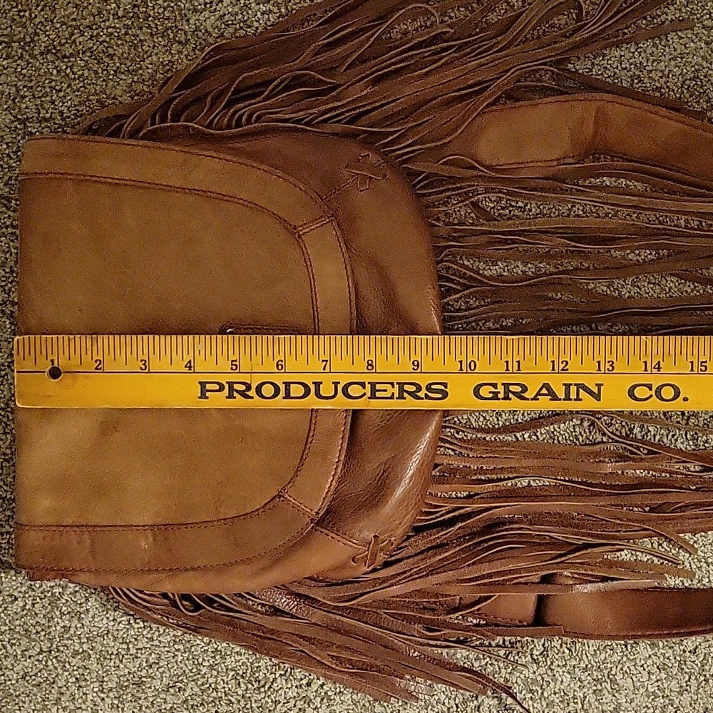STS Ranchwear Tan Leather Crossbody with Fringe - Picture 12 of 12